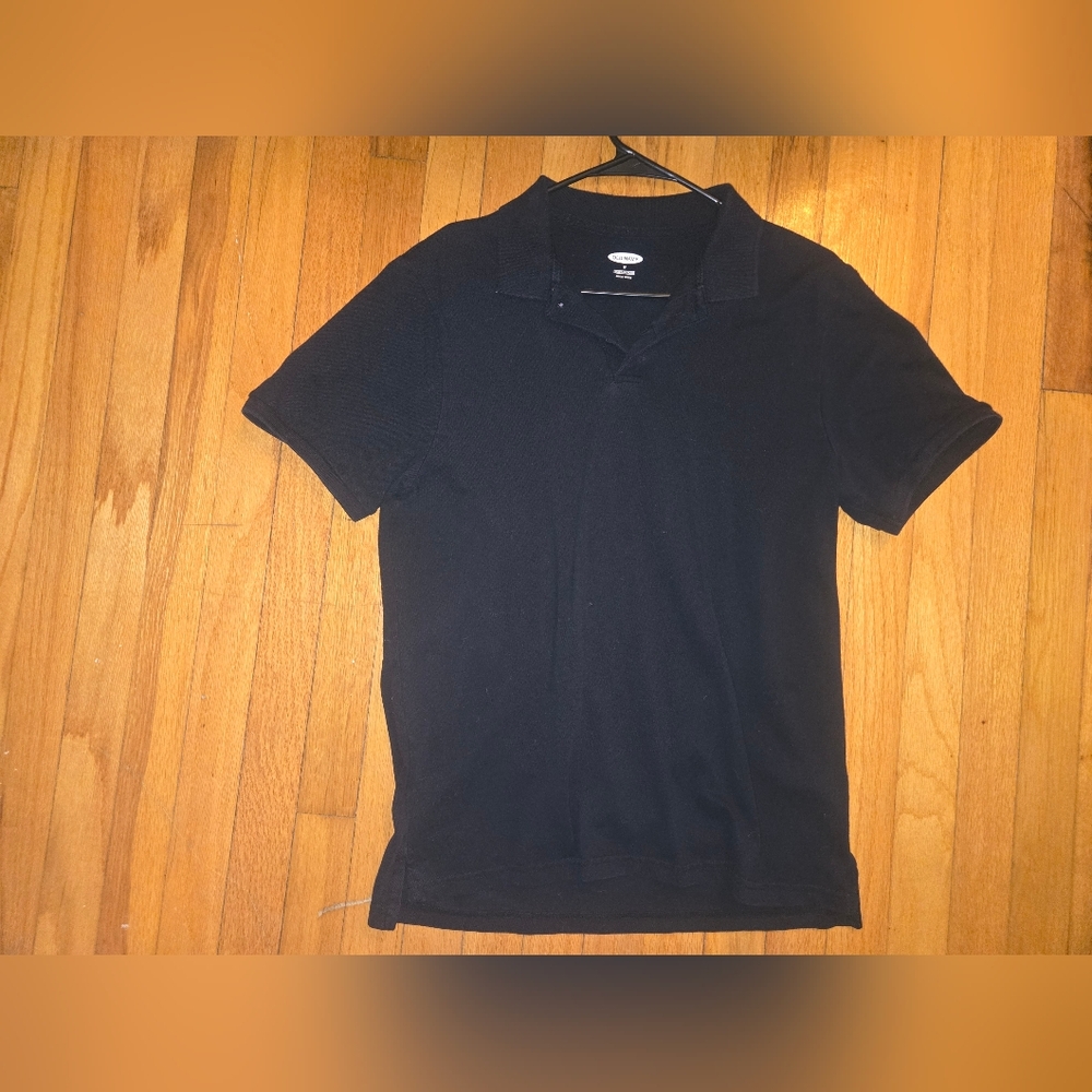 Old Navy Black Polo Shirt